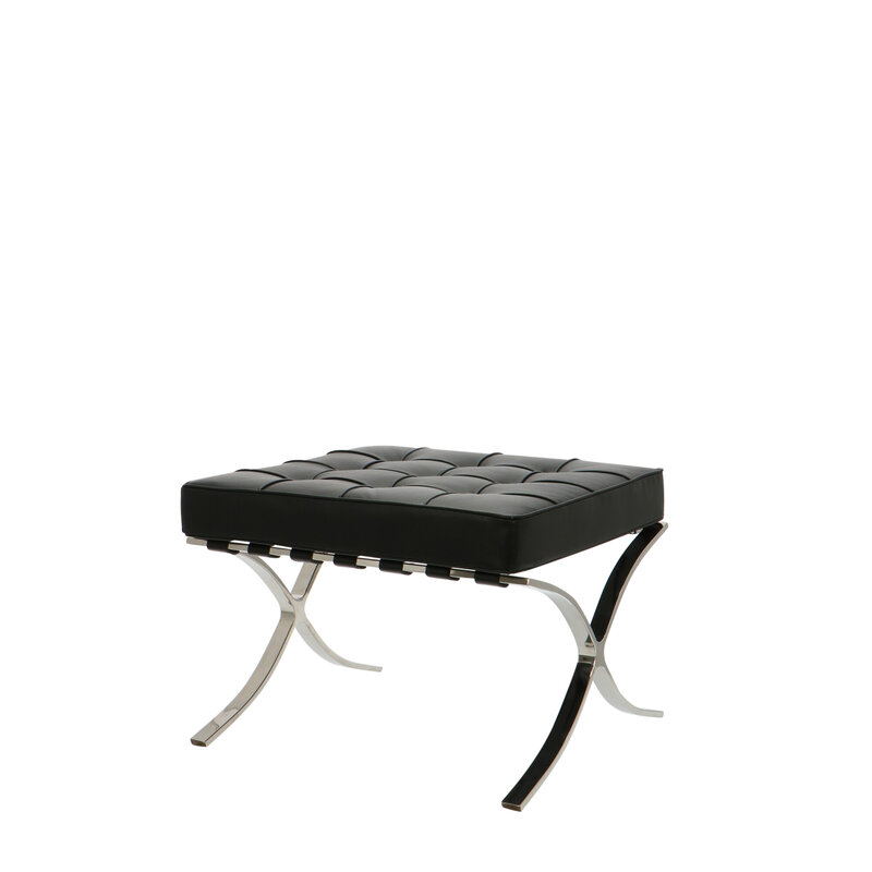 Barcelona chair Barcelona Chair Ottoman Schwarz
