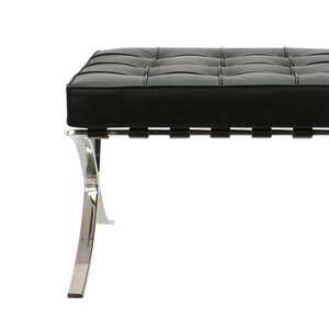 Barcelona chair Chaise Barcelona Ottoman Noir