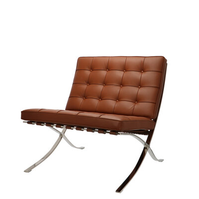 Barcelona chair Chaise Barcelona Premium Cognac Chaise Barcelona Premium Cognac