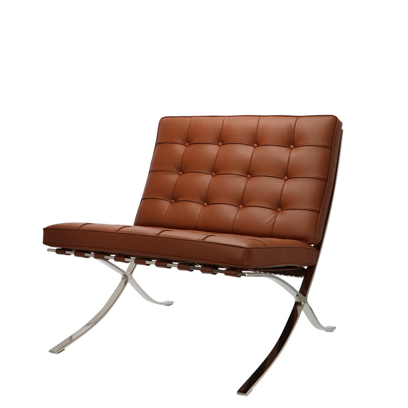 Barcelona chair Chaise Barcelona Premium Cognac