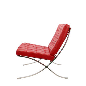 Chaise Barcelona Premium Rouge Barcelona chair Chaise Barcelona Premium Rouge