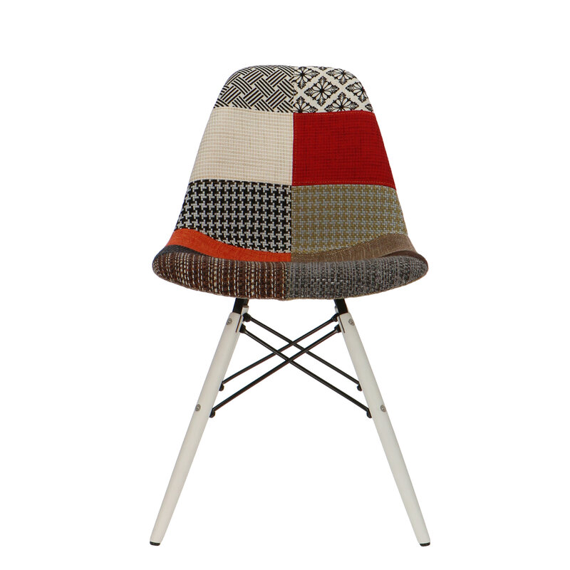 POP Chair DSW White Base Patchwork POPfurniture POP Chair DSW White Base Patchwork