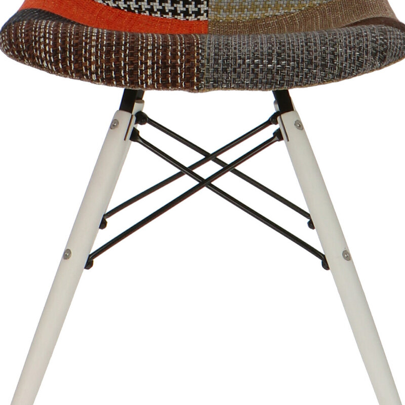 POP Chair DSW White Base Patchwork POPfurniture POP Chair DSW White Base Patchwork
