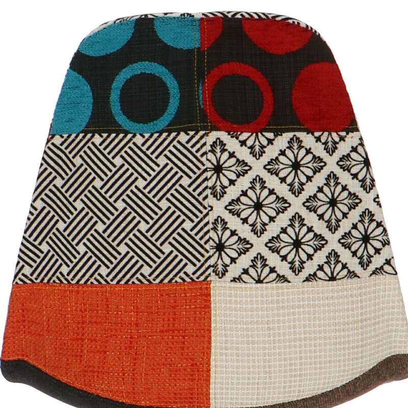 POPfurniture POP Stuhl DSW Weißes Untergestell Patchwork