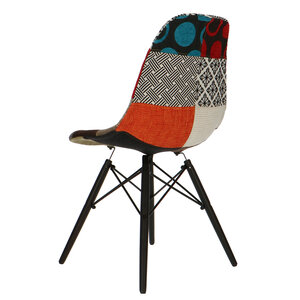 POPfurniture POP Chair DSW Dark Base Patchwork