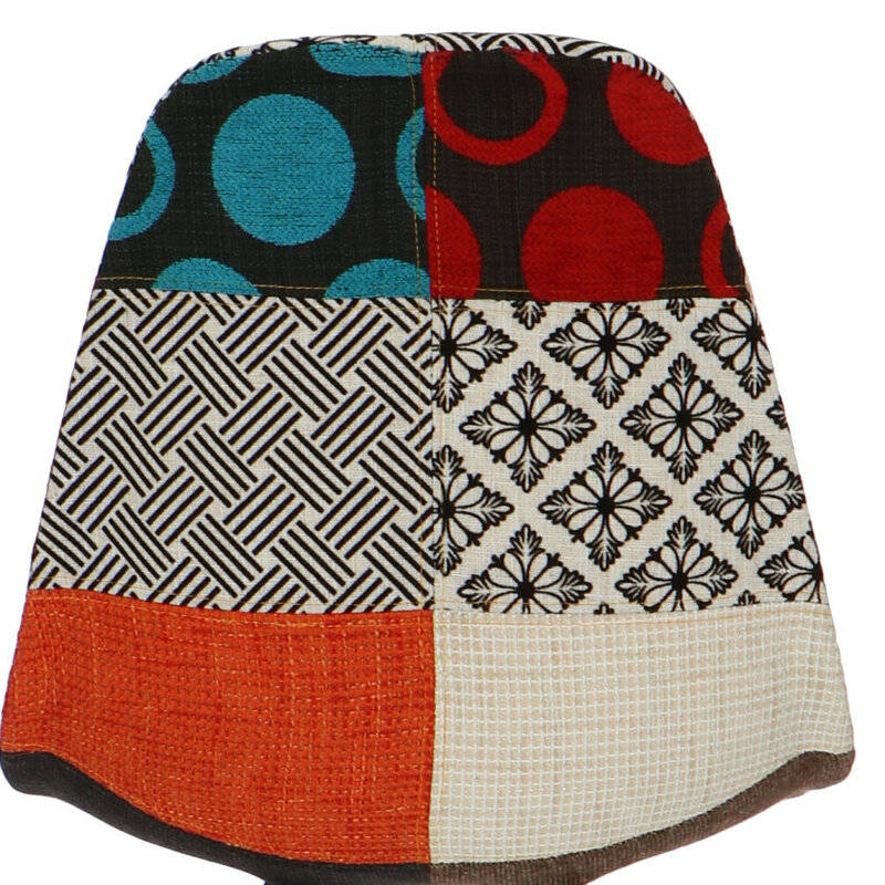 POPfurniture POP Stuhl DSW dunkles Untergestell Patchwork