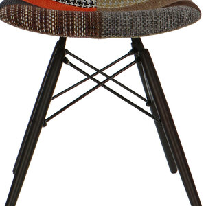 POPfurniture POP Stuhl DSW dunkles Untergestell Patchwork