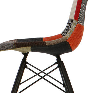 POP Stol DSW Mørkt Chassis Patchwork POPfurniture POP Stol DSW Mørkt Chassis Patchwork