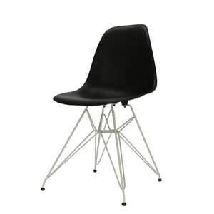 POPfurniture POP Stol DSR Vit Bas Svart