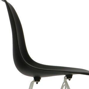 POPfurniture POP Stol DSR Vit Bas Svart