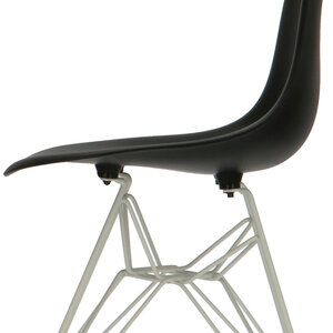 POPfurniture POP Chair DSR White Base Black