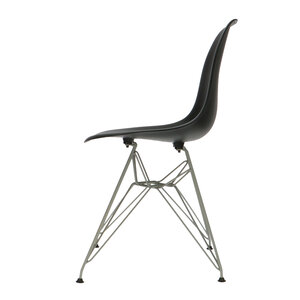 POPfurniture Chaise POP DSR Pieds Gris Noir