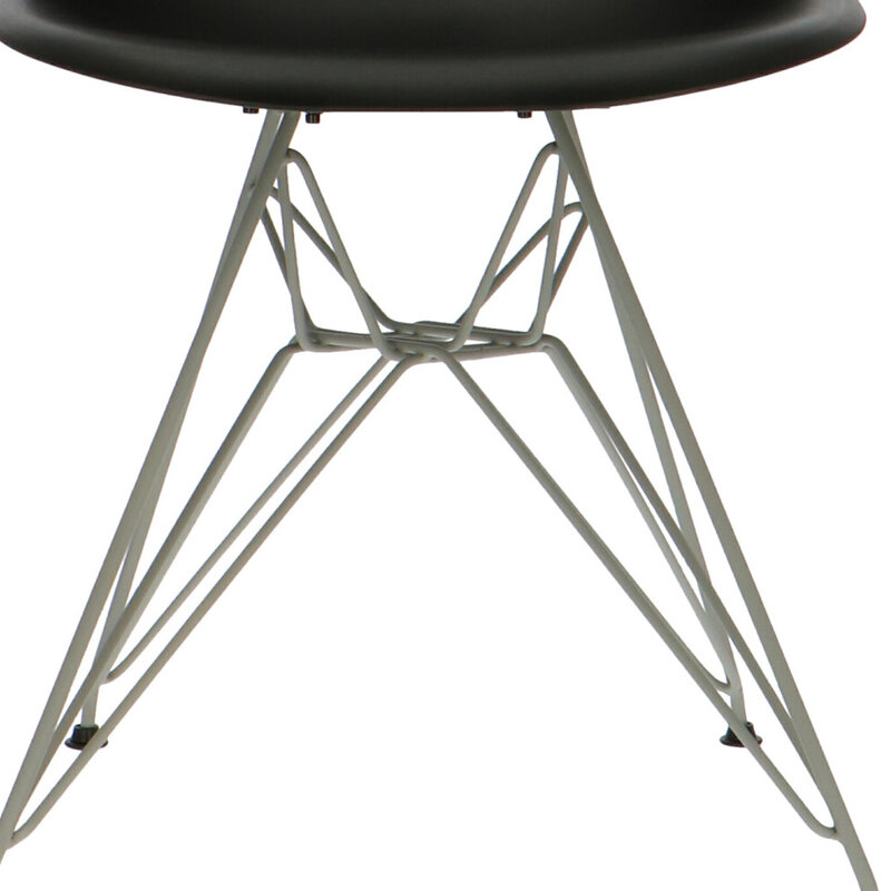 POPfurniture POP Stol DSR Grå Bas Svart