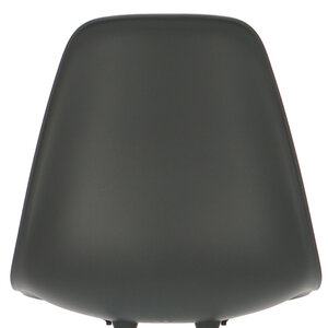 POPfurniture Chaise POP DSR Pieds Noirs Anthracite