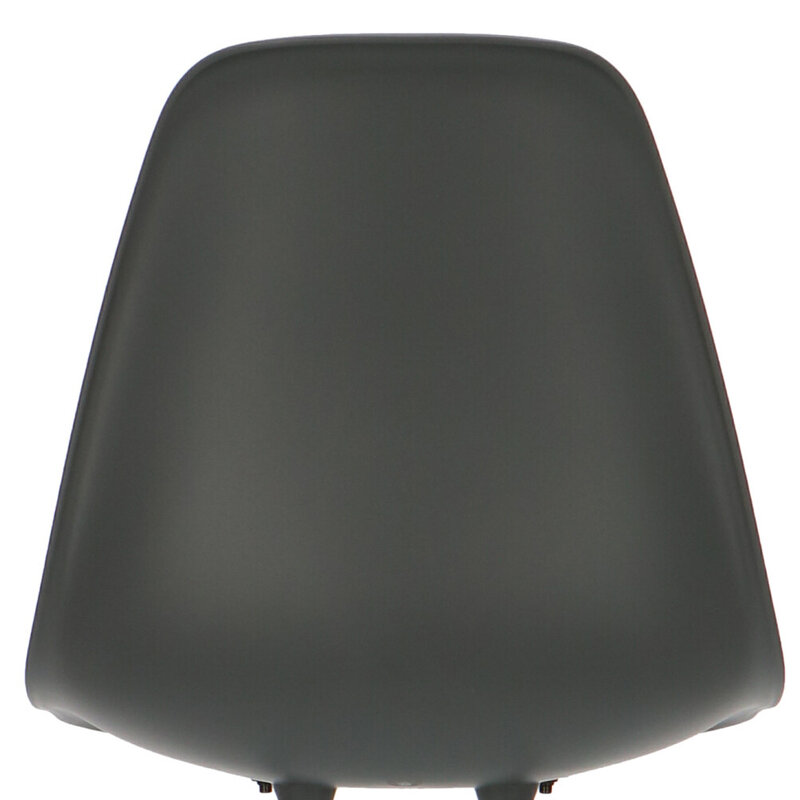 POPfurniture Chaise POP DSR Pieds Noirs Anthracite