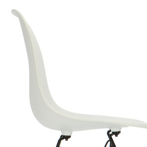 POPfurniture POP Stol DSR Svart Bas Vit