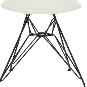 POPfurniture POP Chair DSR Black Base White