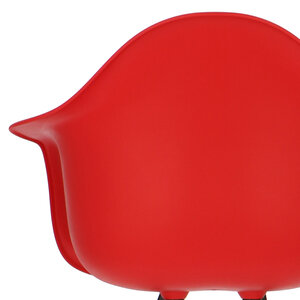 POPfurniture POP Stol DAW Grå Chassis Rød