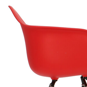 Chaise POP DAW Pieds Gris Rouge POPfurniture Chaise POP DAW Pieds Gris Rouge