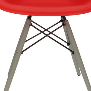 Chaise POP DAW Pieds Gris Rouge POPfurniture Chaise POP DAW Pieds Gris Rouge