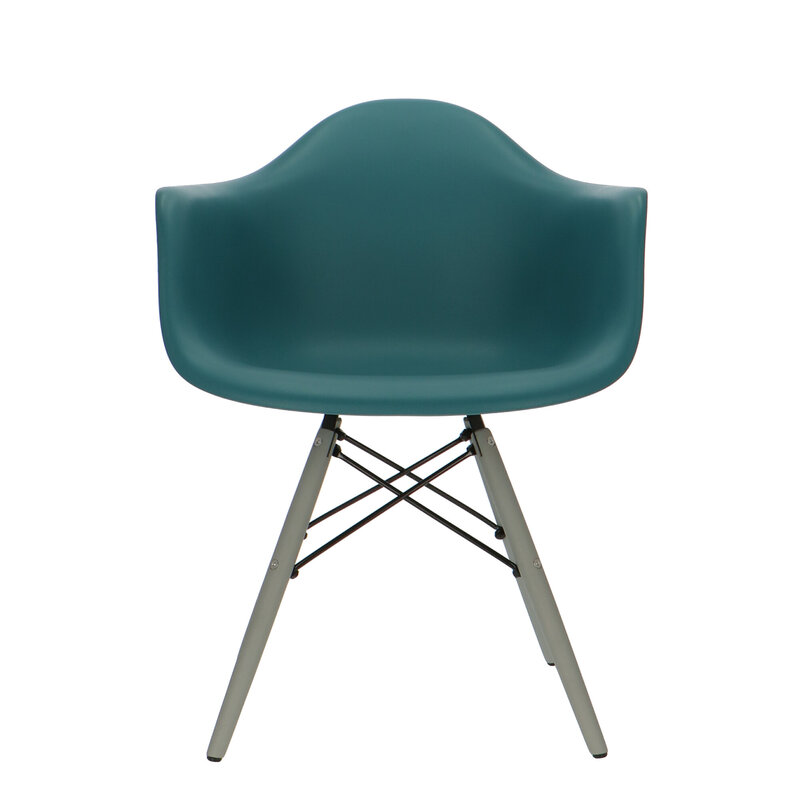 POPfurniture POP Chair DAW Grey Base Petrol Blue