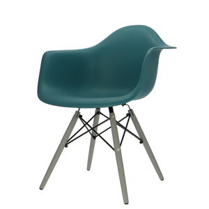 POPfurniture POP Chair DAW Grey Base Petrol Blue
