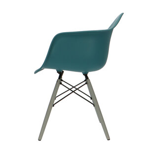 POPfurniture POP Stuhl DAW Graues Untergestell Petrolblau