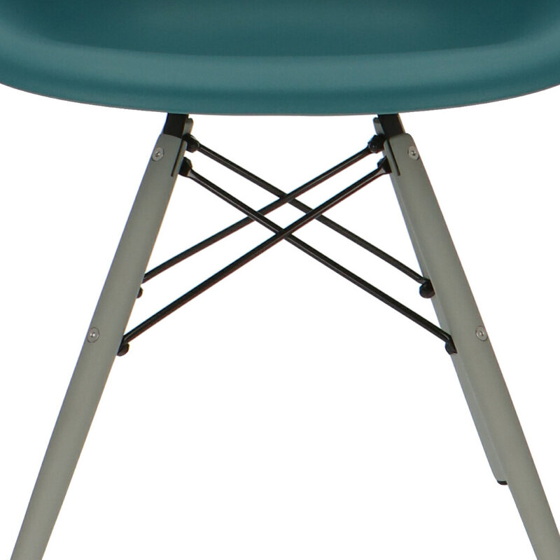 POPfurniture POP Stol DAW Grå Chassis Benzinblå