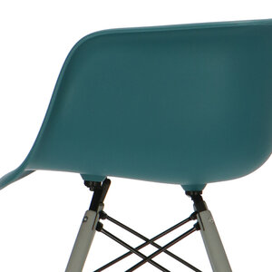 POPfurniture POP Stuhl DAW Graues Untergestell Petrolblau