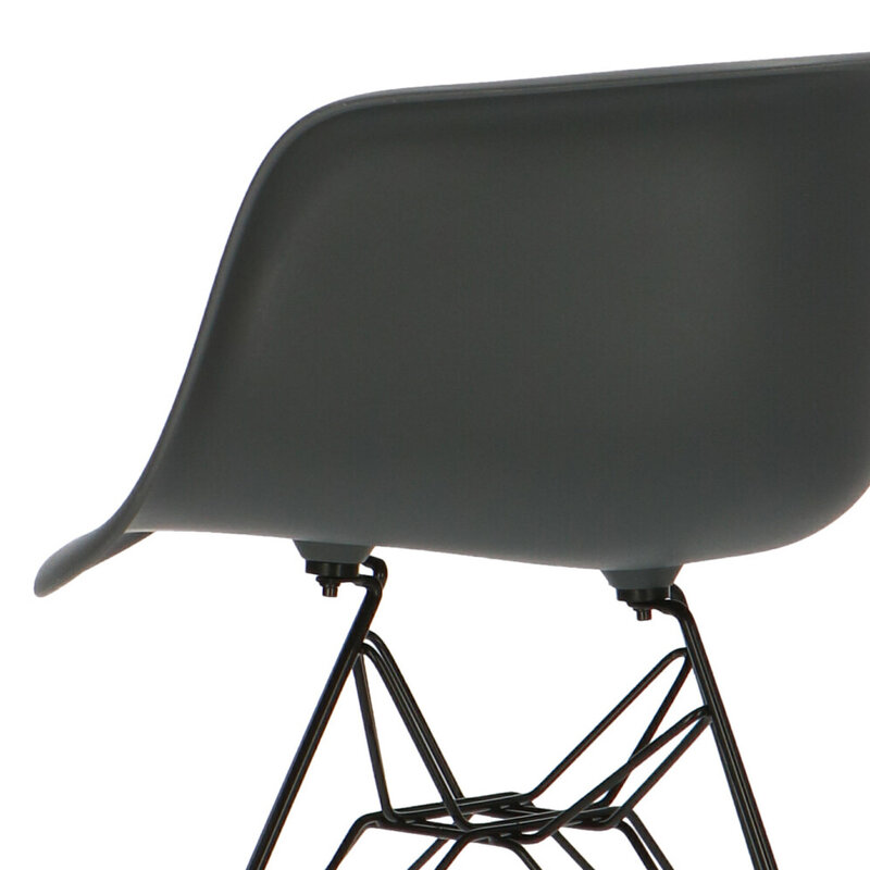 POPfurniture POP Stuhl DAR Schwarzes Untergestell Anthrazit