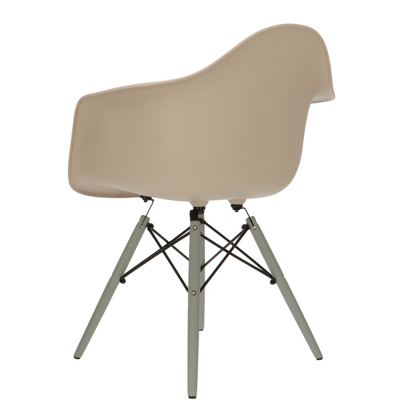 POPfurniture Chaise POP DAW Pieds Gris Greige