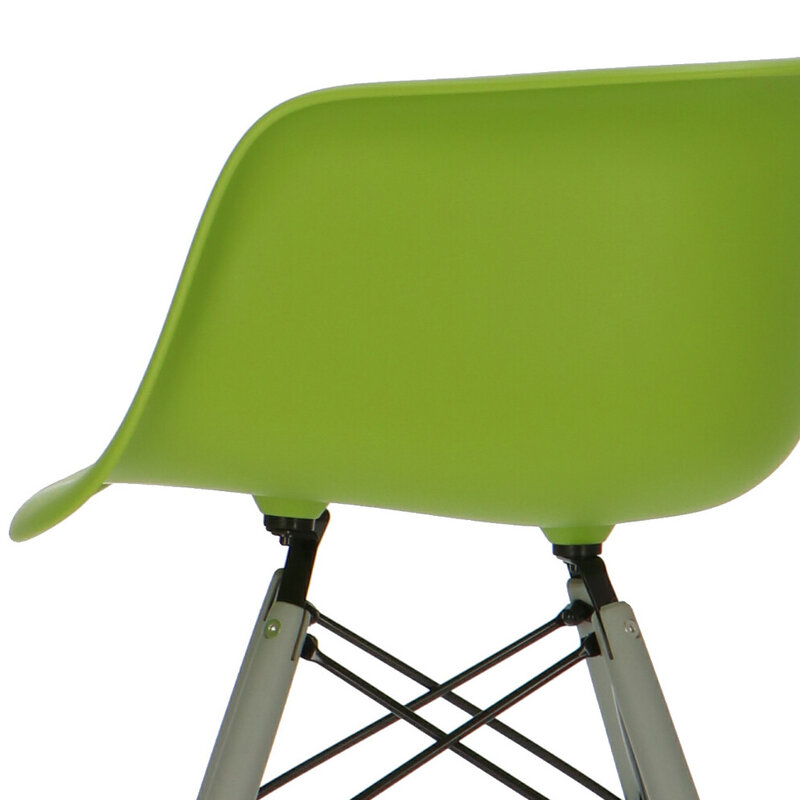 POP Stuhl DAW Graues Untergestell Grün POPfurniture POP Stuhl DAW Graues Untergestell Grün