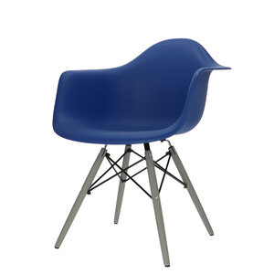 Chaise POP DAW Pieds Gris Bleu Foncé POPfurniture Chaise POP DAW Pieds Gris Bleu Foncé