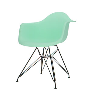 POPfurniture Chaise POP DAR Pieds Noirs Vert Menthe