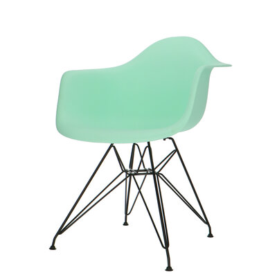 POP Chair DAR Black Base Mint Green