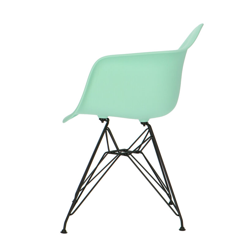 POPfurniture POP Stol DAR Sort Chassis Mint Grøn