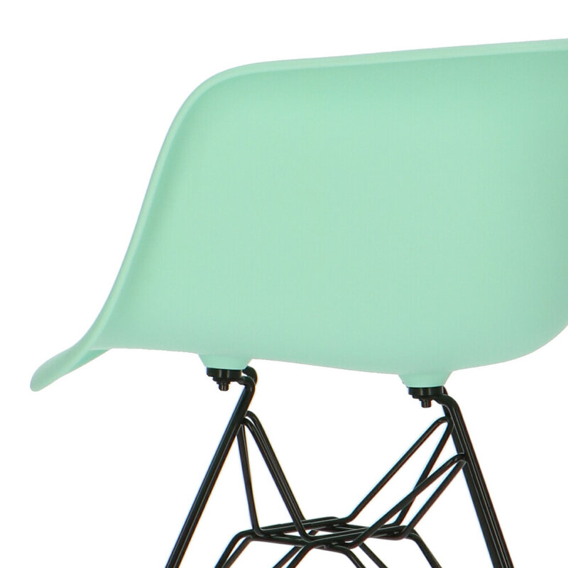 POPfurniture POP Stol DAR Sort Chassis Mint Grøn