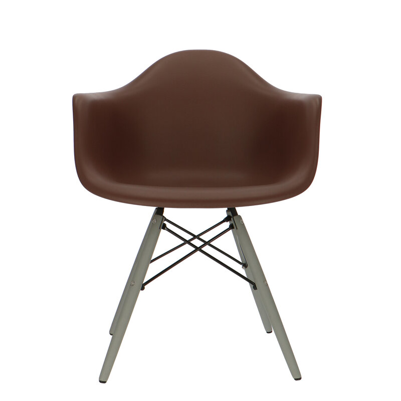 POPfurniture POP Stol DAW Grå Chassis Brun