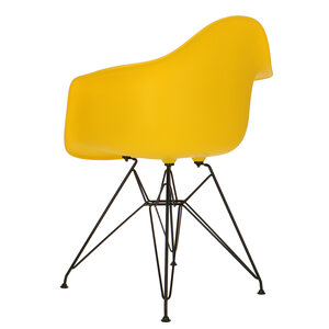 POPfurniture POP Chair DAR Black Base Yellow