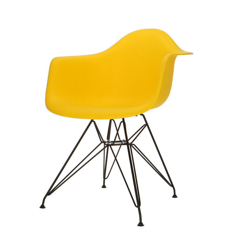 POPfurniture POP Chair DAR Black Base Yellow