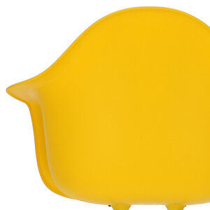 POPfurniture POP Stuhl DAR Schwarzes Untergestell Gelb