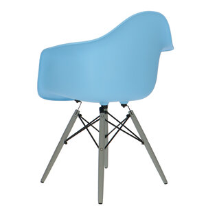 POPfurniture POP Stol DAW Grå Bas Baby Blå