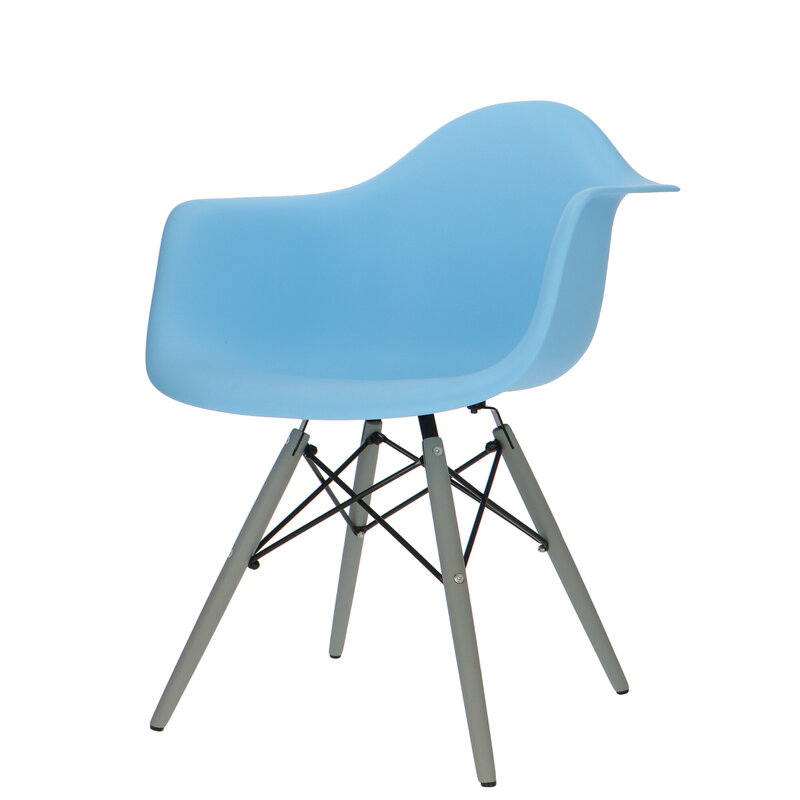 POPfurniture POP Stol DAW Grå Chassis Blå