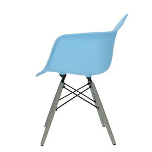 POP Stuhl DAW Graues Untergestell Blau POPfurniture POP Stuhl DAW Graues Untergestell Blau