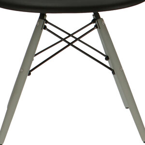 POPfurniture POP Stuhl DAW Graues Untergestell Schwarz