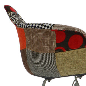 POPfurniture POP Chair DAR Grey Base Patchwork