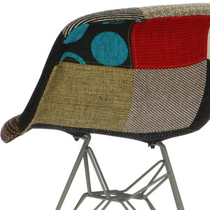 POPfurniture POP Chair DAR Grey Base Patchwork