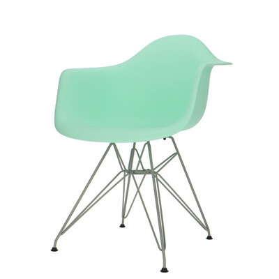 POPfurniture POP Stol DAR Grå Chassis Mint Grøn POP Stol DAR Grå Chassis Mint Grøn