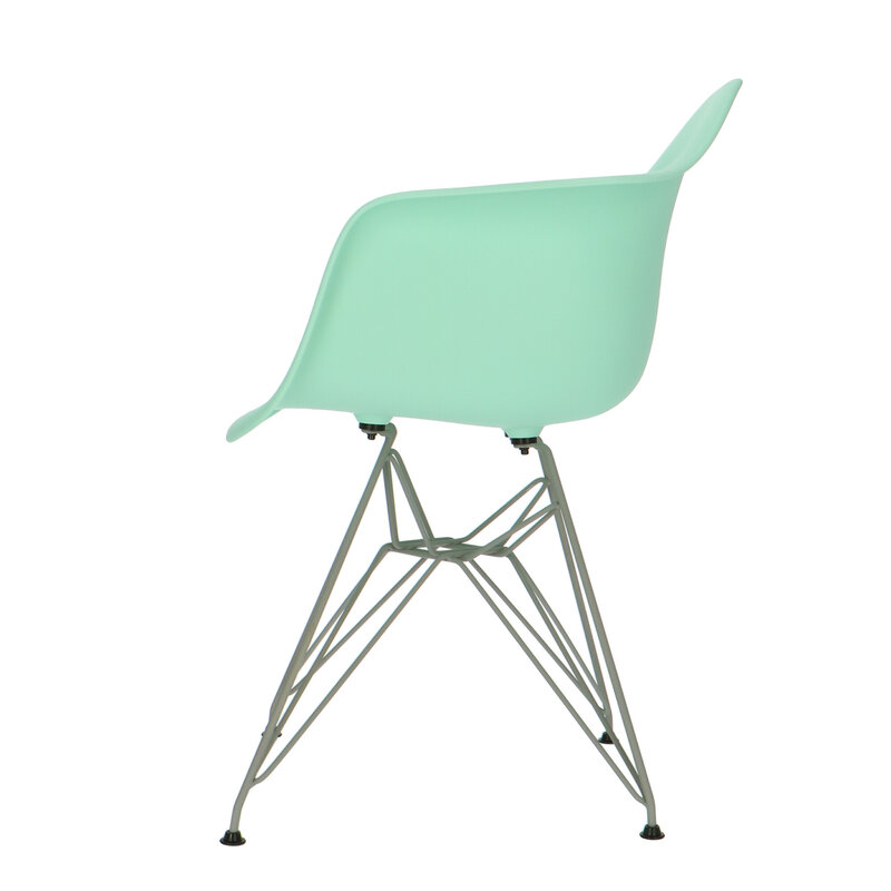 POPfurniture Chaise POP DAR Pieds Gris Vert Menthe