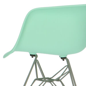 POPfurniture POP Stuhl DAR Graues Untergestell Minzgrün